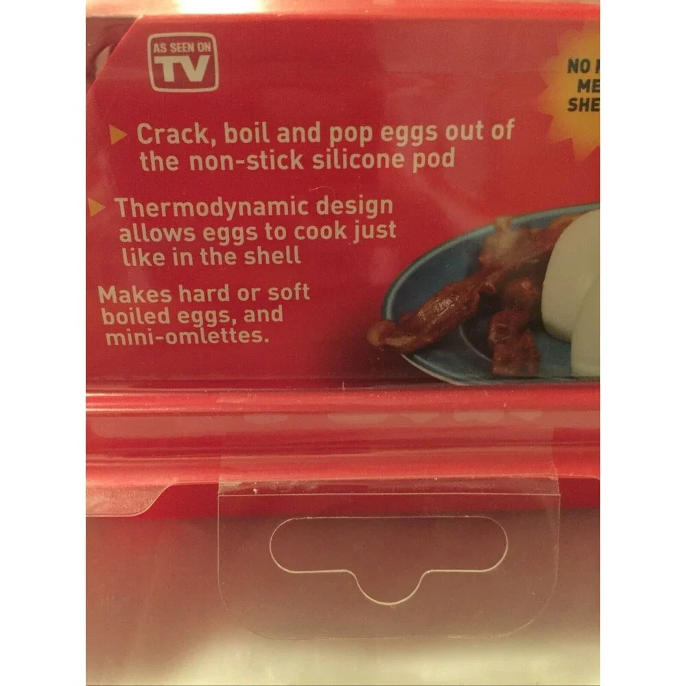 Brand New! As Seen On Tv Egglettes Perfect Hard Boiled Eggs No Shell